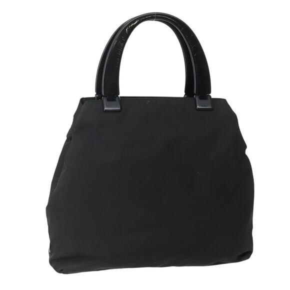 PRADA Hand Bag Nylon Black Silver - Picture 1 of 12